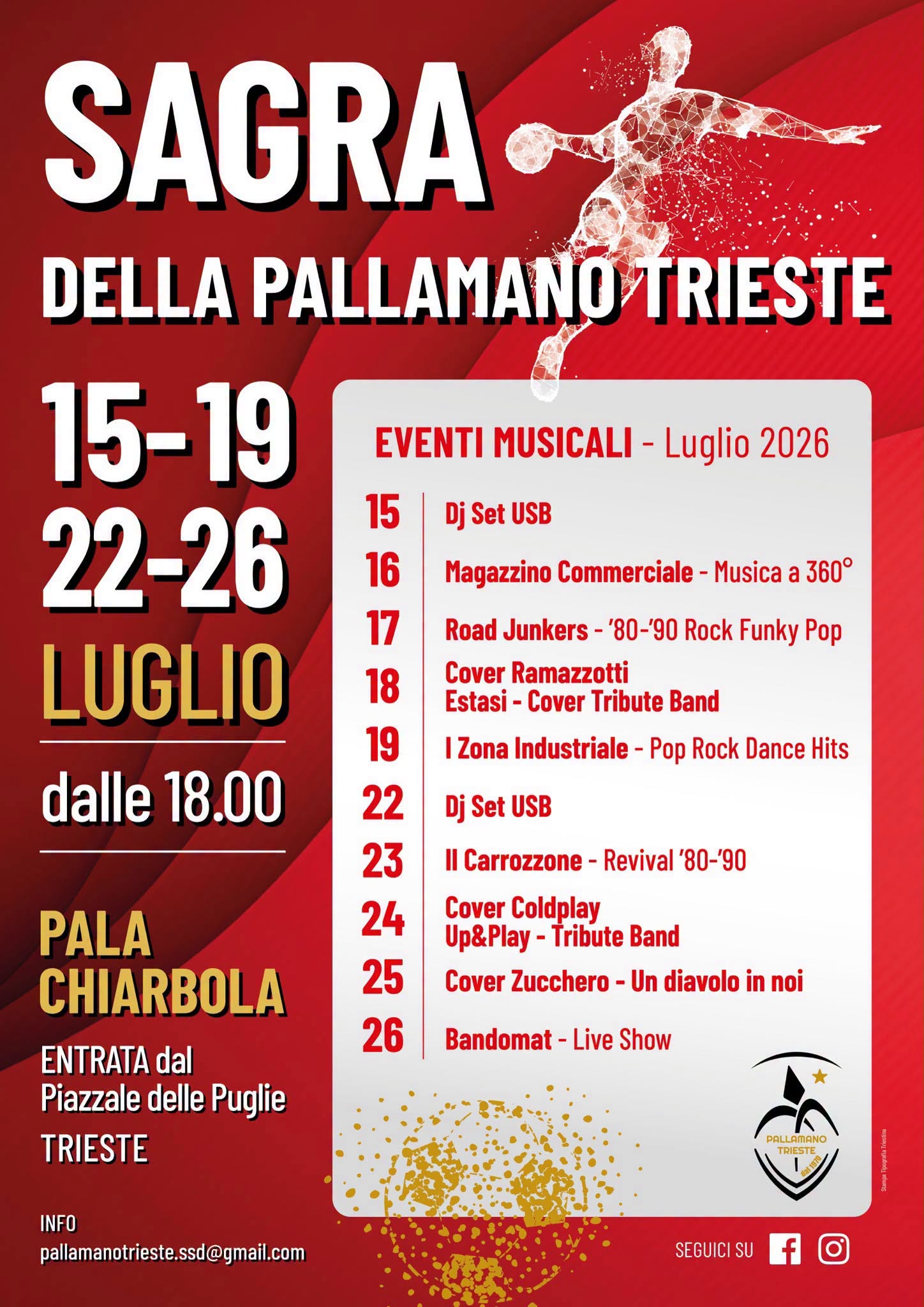 Locandina di SAGRA DELLA PALLAMANO TRIESTE