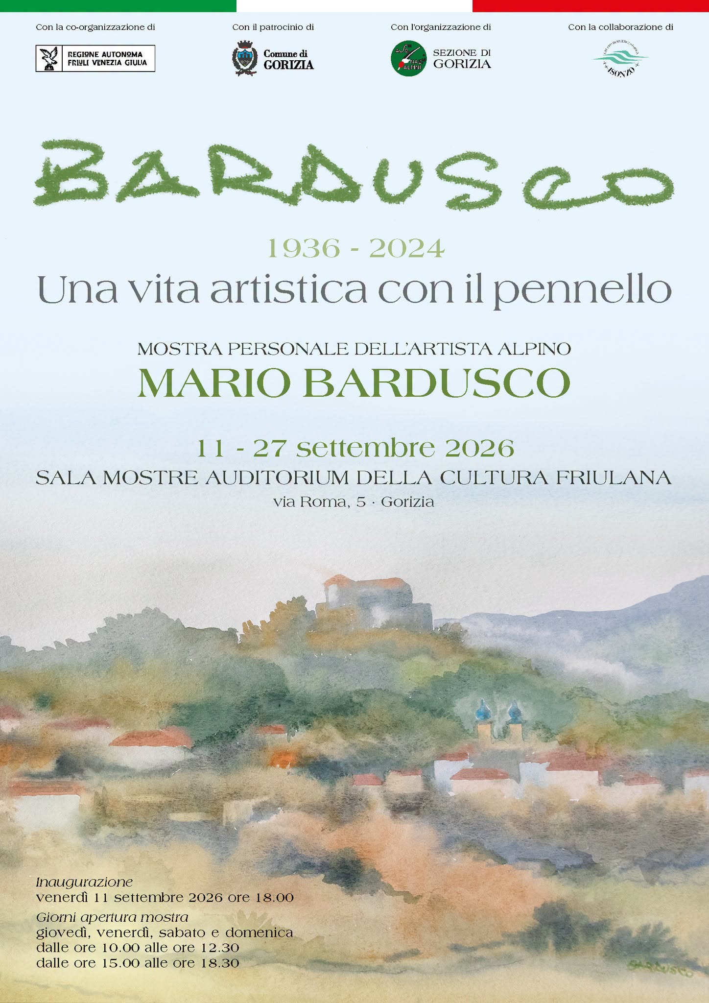 Locandina di Mario Bardusco - Una vita artistica con il pennello