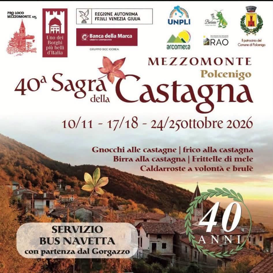 Locandina di 40ª Sagra della Castagna di Mezzomonte