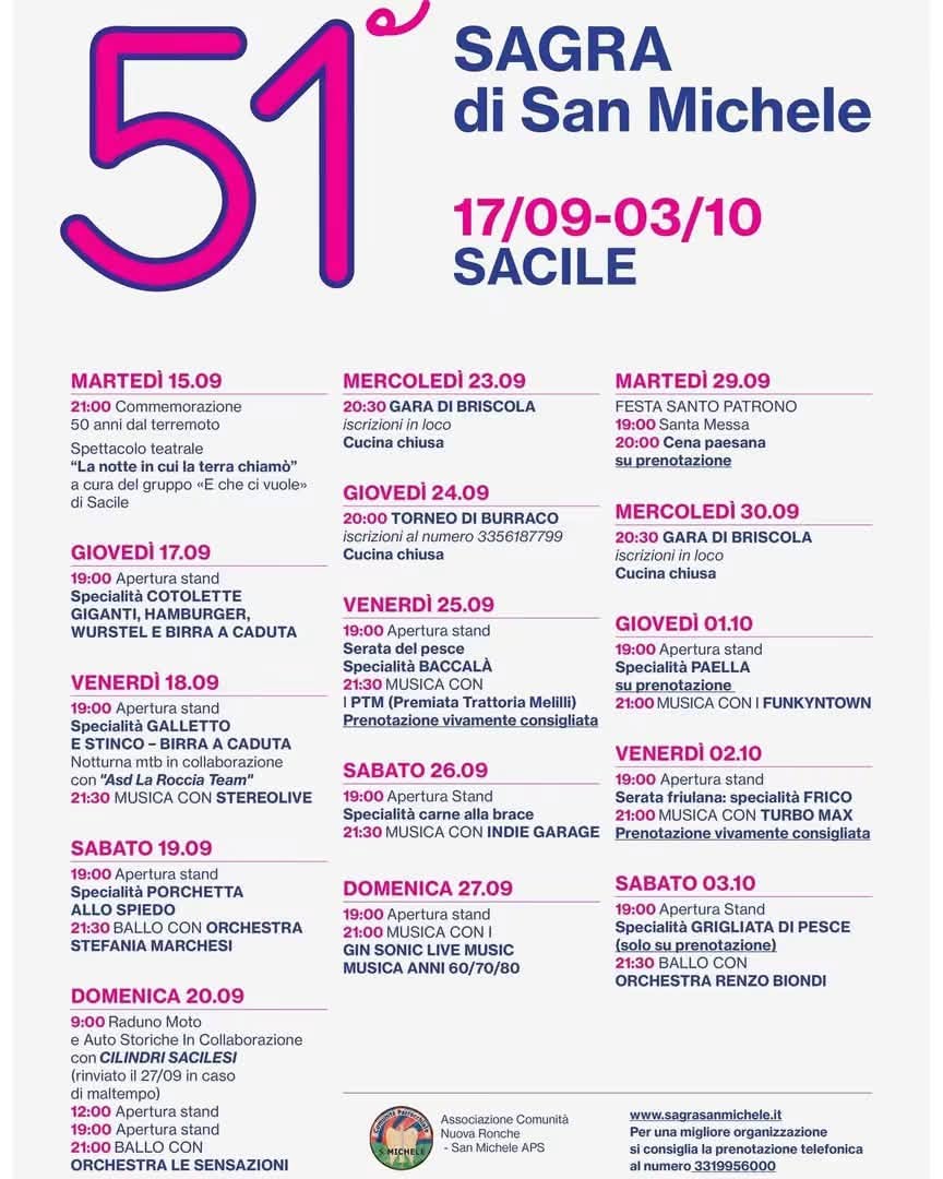 Locandina di 51° SAGRA di San Michele