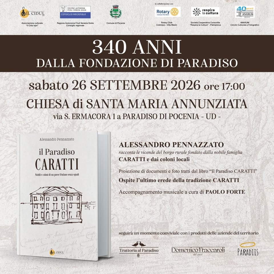 Locandina di 340 anni di fondazione di Località Paradiso