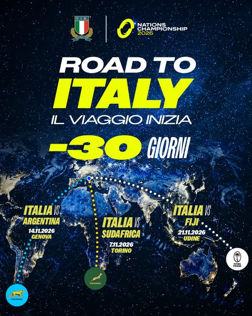 Locandina di Italia vs Fiji - Nations Championship 2026